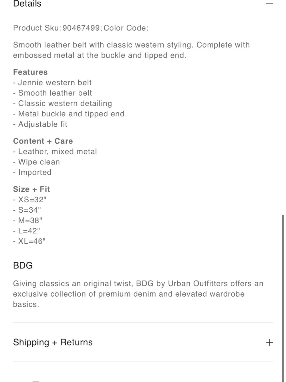 BDG sold out